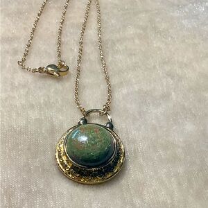 Unakite Fancy Pendant Necklace with Magnet